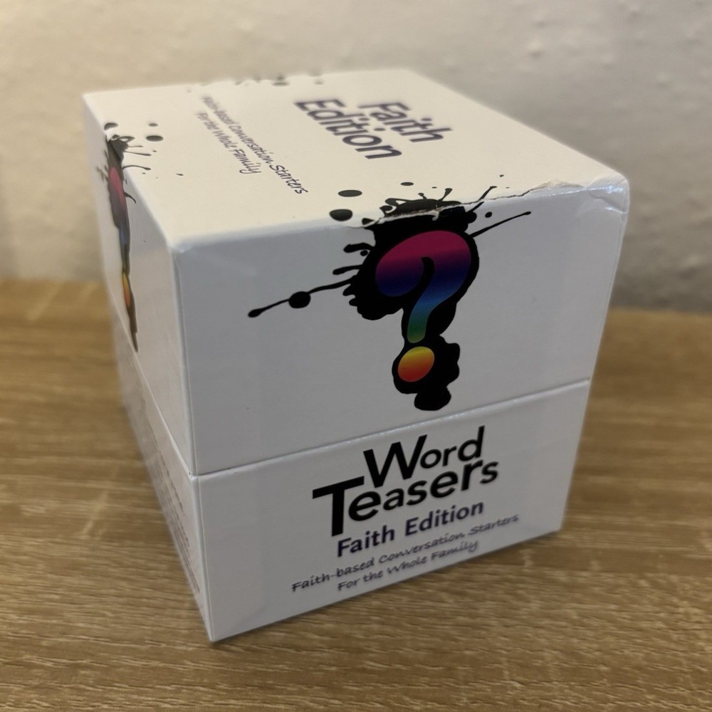 WordTeasers Faith Edition Conversation Starter Game 150 Cards Ages 10+